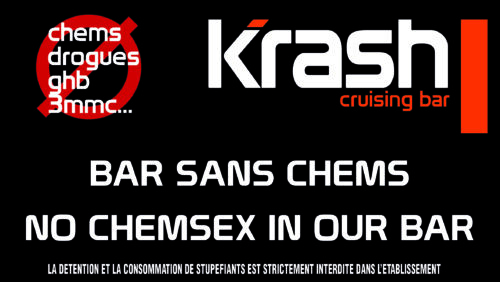 No Chemsex in our bar